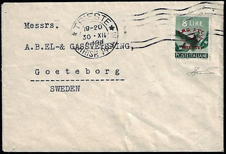 1948 - 8 lire soprastampato ... 