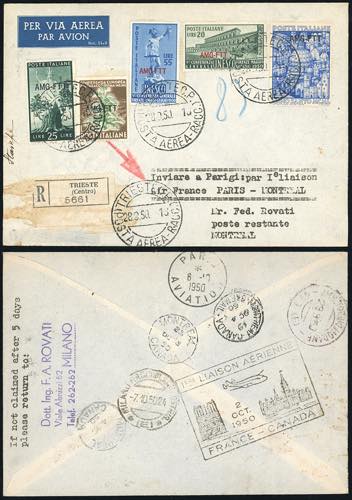 POSTA AEREA 1950 - Lettera ... 