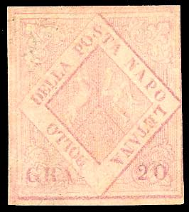 1859 - 20 grana rosa chiaro, II ... 