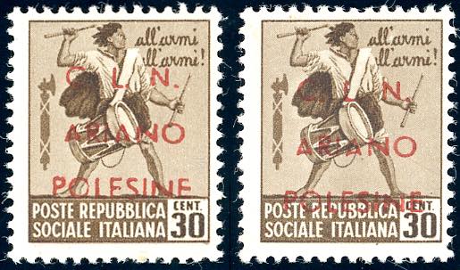 ARIANO POLESINE 1945 - 30 cent. ... 