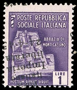 IMPERIA 1945 - 1 lira, soprastampa ... 