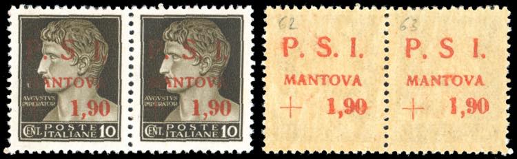 MANTOVA 1945 - 1,90 lire su 10 ... 