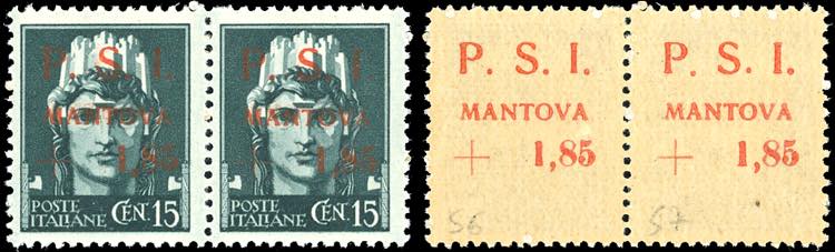 MANTOVA 1945 - 1,85 lire su 15 ... 