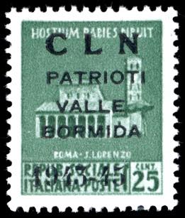 VALLE BORMIDA 1945 - 25 cent. ... 