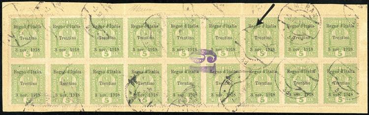 TRENTINO ALTO ADIGE 1918 - 5 h. ... 