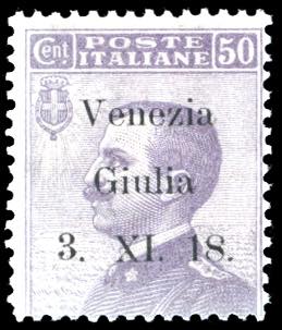 VENEZIA GIULIA 1918 - 50 cent. ... 