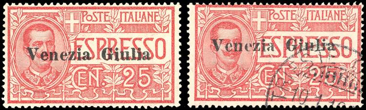 VENEZIA GIULIA ESPRESSI 1919 - 25 ... 