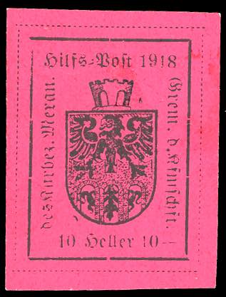 MERANO 1918 - 10 h. carminio ... 