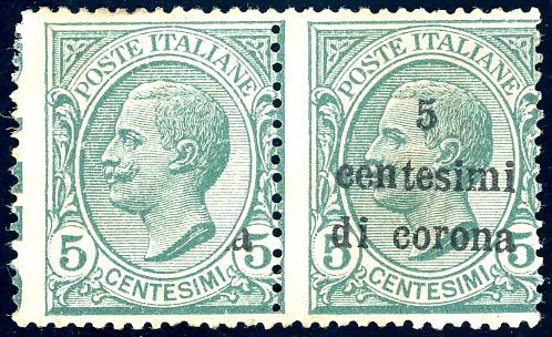 TRENTO E TRIESTE 1919 - 5 cent. su ... 