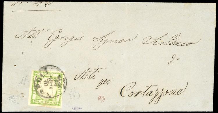 1862 - 1/2 tornese verde giallo, ... 