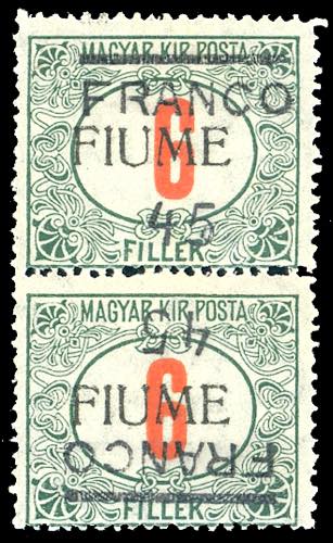 FIUME 1919 - 45 f. su 6 f., coppia ... 