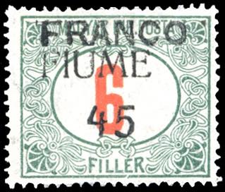 FIUME 1919 - 45 cent. su 6 f., ... 