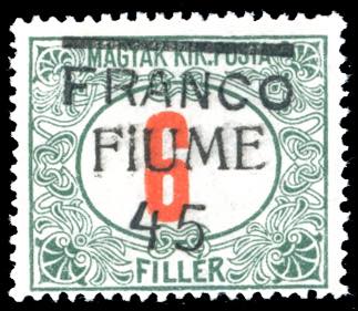 FIUME 1919 - 45 cent. su 6 f., ... 