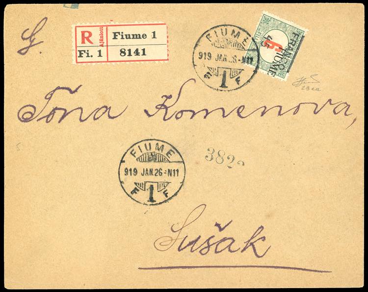 FIUME 1919 - 45 f. su 6 f., ... 