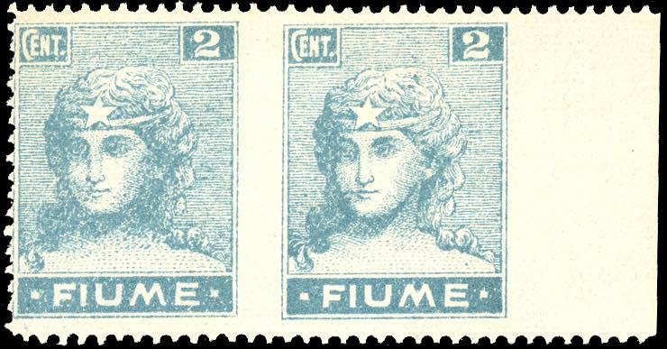 FIUME 1919 - 2 cent. Allegorie e ... 