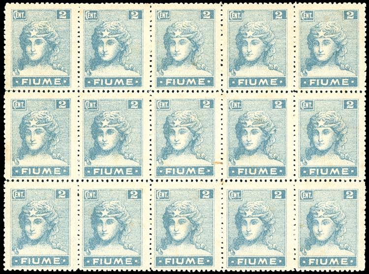 FIUME 1919 - 2 cent. Allegorie e ... 