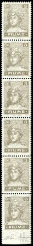 FIUME 1919 - 3 cent. Allegorie e ... 