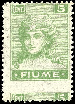 FIUME 1919 - 5 cent. Allegorie e ... 