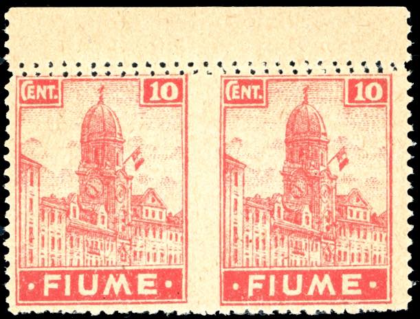 FIUME 1919 - 10 cent. Allegorie e ... 