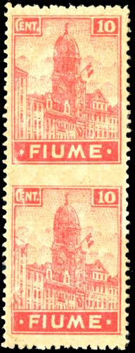 FIUME 1919 - 10 cent. Allegorie e ... 