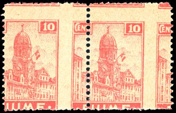 FIUME 1919 - 10 cent. Allegorie e ... 