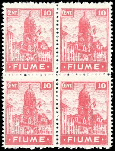 FIUME 1919 - 10 cent. Allegorie e ... 