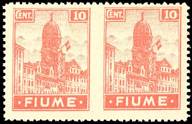 FIUME 1919 - 10 cent. Allegorie e ... 