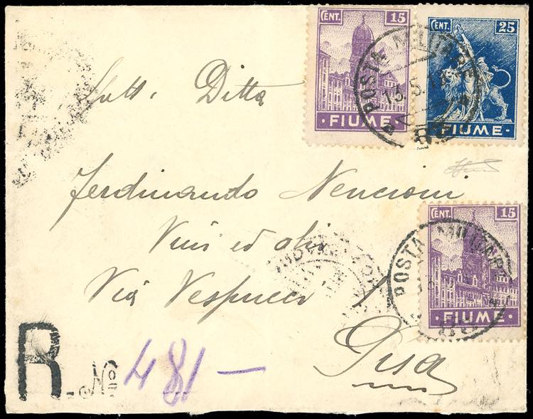 FIUME 1919 - 15 cent., due ... 