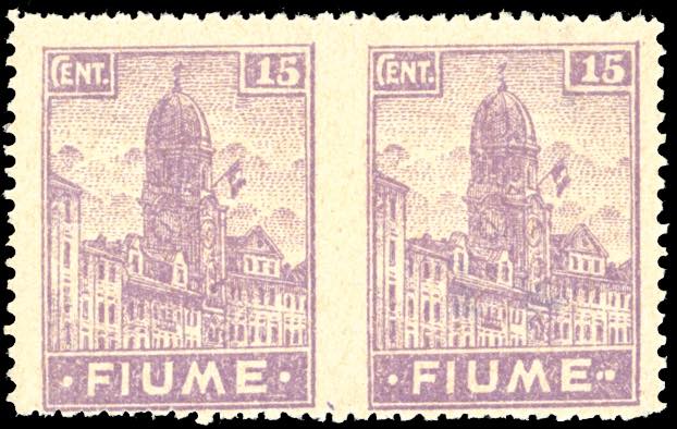 FIUME 1919 - 15 cent. Allegorie e ... 