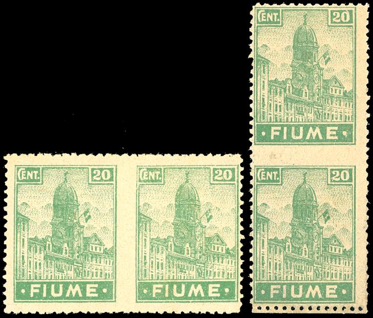 FIUME 1919 - 20 cent. Allegorie e ... 