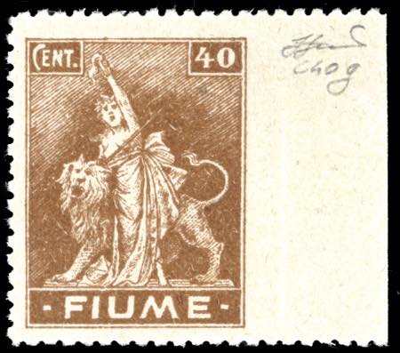 FIUME 1919 - 40 cent. Allegorie e ... 