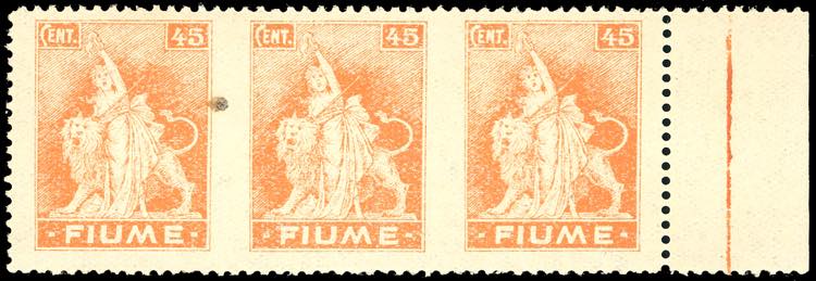 FIUME 1919 - 45 cent. Allegorie e ... 