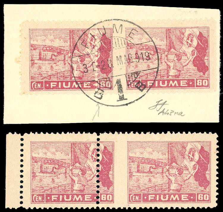 FIUME 1919 - 60 cent. Allegorie e ... 
