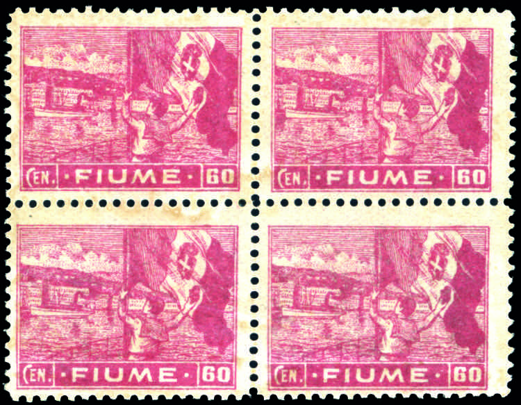 FIUME 1919 - 60 cent. Allegorie e ... 