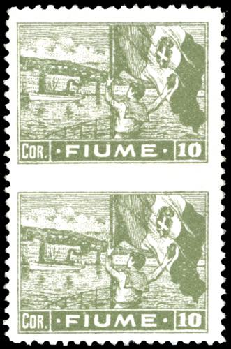FIUME 1919 - 10 cor Allegorie e ... 