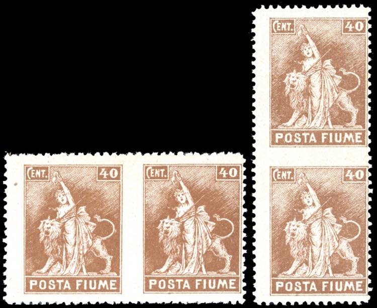 FIUME 1919 - 40 cent. Posta Fiume, ... 