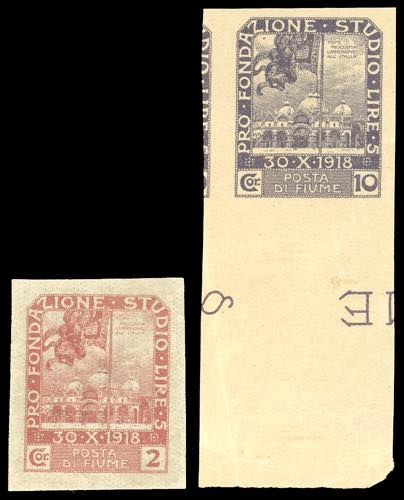 FIUME 1919 - 2 cor. e 10 cor. ... 