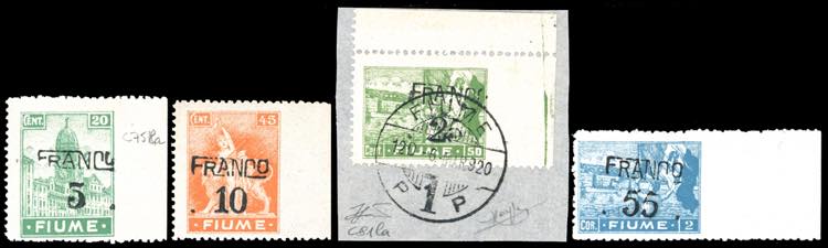 FIUME 1918 - 5 cent. su 20 cent., ... 