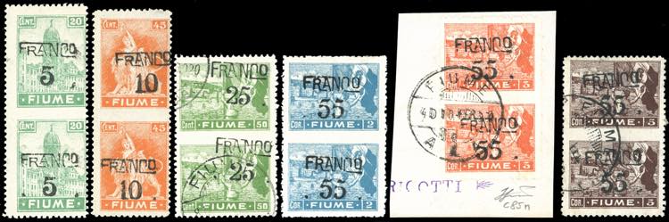 FIUME 1919 - 5 cent. su 20 cent., ... 