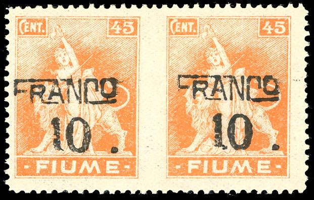 FIUME 1919/20 - 10 cent. su 45 ... 