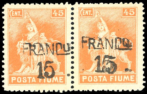 FIUME 1919/20 - 15 cent. su 45 ... 