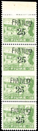 FIUME 1919 - 25 cent. su 50 cent., ... 