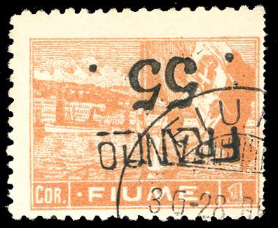 FIUME 1919/20 - 55 cent. su 1 cor. ... 