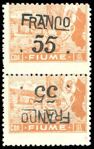 FIUME 1919/20 - 55 cent. su 1 cor. ... 