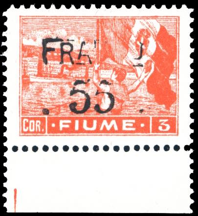 FIUME 1919/20 - 55 cent. su 3 ... 