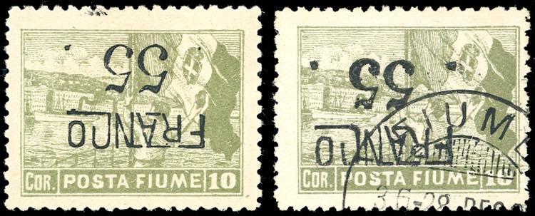 FIUME 1919/20 - 55 cent. su 10 ... 