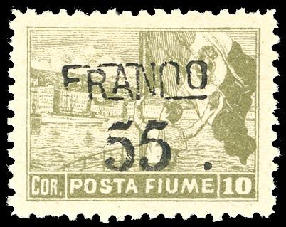 FIUME 1919/20 - 55 cent. su 10 ... 