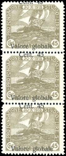 FIUME 1920 - 45 cent. su 45 cent. ... 