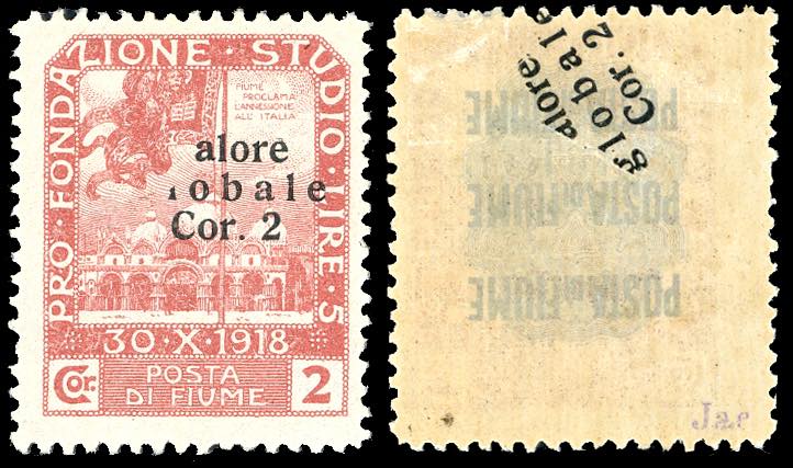 FIUME 1919 - 2 cor. su 2 cor. ... 