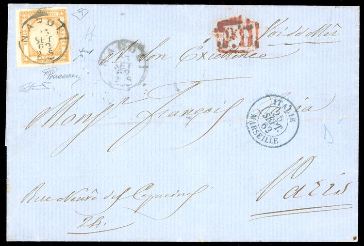 1862 - 10 grana arancio (22), ... 